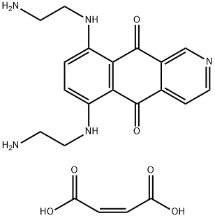 Benz(g)isoquinoline-5,10-dione, 6,9-bis((2-aminoethyl)amino)-, (2Z)-2- butenedioate (1:2) Structure