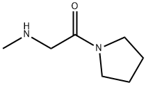 N-メチル-2-オキソ-2-ピロリジン-1-イルエタンアミン 化学構造式