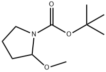 TERT-BUTYL 2-METHOXYPYRROLIDINE-1-CARBOXYLATE Struktur