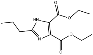 2-プロピル-4,5-イミダゾールジカルボン酸ジエチル 化学構造式