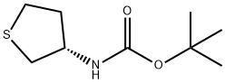 Carbamic acid, (tetrahydro-3-thienyl)-, 1,1-dimethylethyl ester, (S)- (9CI) Struktur