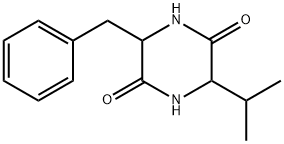 2,5-Piperazinedione, 3-benzyl-6-isopropyl- Struktur