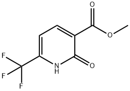 1,2-二氢-2-氧-6-(三氟甲基)吡啶-3-甲酸甲酯,144740-55-6,结构式