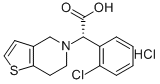 クロピドグレル関連化合物A ((+)-(S)-(O-クロロフェニル)-6,7-ジヒドロチエノ[3,2-C]ピリジン-5(4H)-酢酸, 塩酸塩) 化学構造式