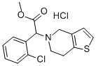 -(2-CHLOROPHENYL)-4,7-DIHYDRO-THIENO[2,3-C]PYRIDINE-6(5H)-ACETIC ACID METHYL ESTER HCL 化学構造式