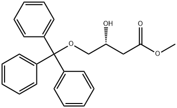 BUTANOIC ACID, 3-HYDROXY-4-(TRIPHENYLMETHOXY)-, METHYL ESTER, (R) Struktur