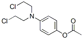 Acetic acid 4-[bis(2-chloroethyl)amino]phenyl ester Struktur