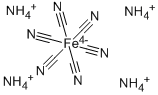 水合亚铁氰化铵, 14481-29-9, 结构式