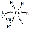 COPPERPOTASSIUMHEXACYANOFERRATE(II) Structure