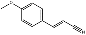 (E)-4-メトキシベンゼンプロペンニトリル 化学構造式