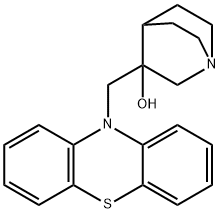 3-((10H-phenothiazin-10-yl)Methyl)quinuclidin-3-ol, 144827-80-5, 结构式