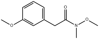 N-METHOXY-2-(3-METHOXY-PHENYL)-N-METHYL-ACETAMIDE Structure