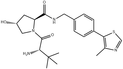 (2S,4R)-1-((S)-2-amino-3,3-dimethylbutanoyl)-4-hydroxy-N-(4-(4-methylthiazol-5-yl)benzyl)pyrrolidine-2-carboxamide|MDK-7526