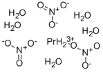 硝酸プラセオジム(Ⅲ)六水和物 化学構造式
