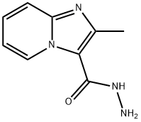 2-METHYL-IMIDAZO[1,2-A]PYRIDINE-3-CARBOXYLIC ACID HYDRAZIDE 化学構造式