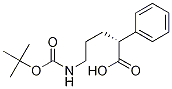 Benzeneacetic acid, .alpha.-[3-[[(1,1-dimethylethoxy)carbonyl]amino]propyl]-, (R)- (9CI) Structure