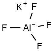 Potassium fluoroaluminate Struktur