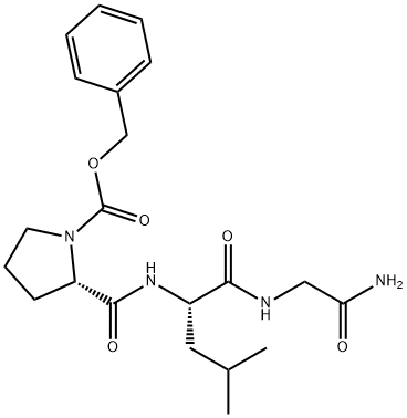 Z-PRO-LEU-GLY-NH2 化学構造式