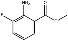 2-氨基-3-氟苯甲酸甲酯 结构式