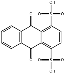 9,10-Dihydro-9,10-dioxo-1,4-anthracenedisulfonic acid Structure