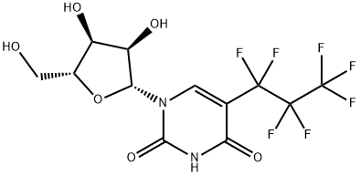 Uridine, 5-heptafluoropropyl- Struktur