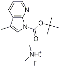 (1-Boc-7-azaindol-3-Methyl)triMethylaMMoniuM iodide Struktur