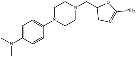 4,5-Dihydro-5-((4-(4-(dimethylamino)phenyl)-1-piperazinyl)methyl)-2-ox azolamine Struktur