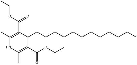 4-dodecyl-3,5-diethoxycarbonyl-1,4-dihydro-2,6-dimethylpyridine Structure