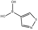 イソチアゾール-4-イルボロン酸 化学構造式