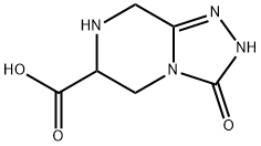 1,2,4-Triazolo[4,3-a]pyrazine-6-carboxylicacid,2,3,5,6,7,8-hexahydro-3-oxo-(9CI) Struktur