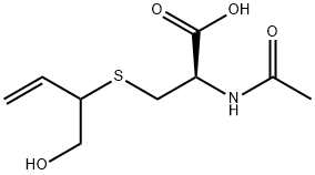 (2R)-2-acetamido-3-(1-hydroxybut-3-en-2-ylsulfanyl)propanoic acid Structure