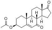 Androst-5-en-3-ol-7,17-dione acetate Struktur