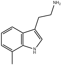 7-メチル-1H-インドール-3-エタンアミン 化学構造式
