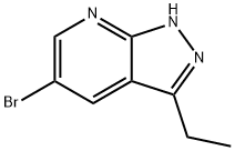 5-broMo-3-ethyl-1H-pyrazolo[3,4-b]pyridine Structure
