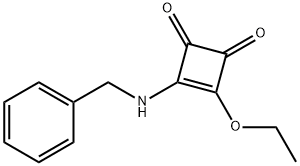 3-(苄基氨基)-4-乙氧基环丁-3-烯-1,2-二酮, 144913-06-4, 结构式