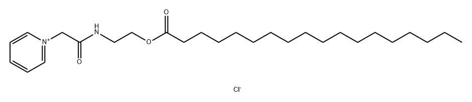 1-[2-Oxo-2-[[2-[(1-oxooctadecyl)oxy]ethyl]amino]ethyl]pyridinium chloride Struktur