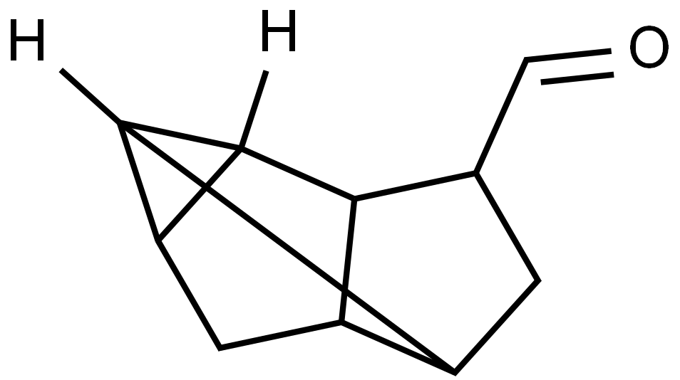 1,2,4-Methenopentalene-5-carboxaldehyde, octahydro-, [1R-(1alpha,2alpha,3abeta,4alpha,5beta,6abeta,7S*)]- (9CI) Struktur