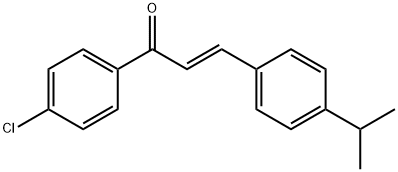 (E)-1-(4-chlorophenyl)-3-(4-isopropylphenyl)-2-propen-1-one Structure