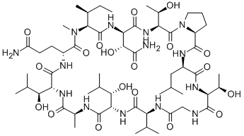 ラキサフィシンB 化学構造式