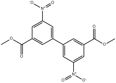 3,3'-DINITRO-5,5'-DIMETHOXYCARBONYL-BIPHENYL 化学構造式
