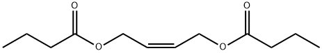CIS-1,4-ジブチリルオキシ-2-ブテン 化学構造式