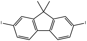 9,9-Dimethyl-9H-2,7-diiodofluorene Struktur