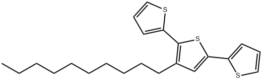 3'-癸基-2,2':5',2''-三联噻吩 结构式