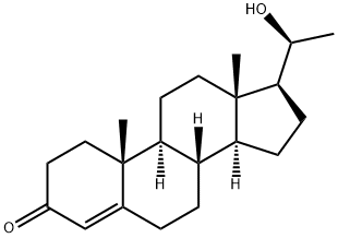 (8S,9S,10R,13R,14S,17S)-17-(1-hydroxyethyl)-10,13-dimethyl-1,2,6,7,8,9,11,12,14,15,16,17-dodecahydrocyclopenta[a]phenanthren-3-one Struktur