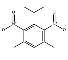 1-tert-ブチル-2,6-ジニトロ-3,4,5-トリメチルベンゼン 化学構造式