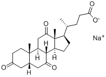 去氢胆酸钠, 145-41-5, 结构式