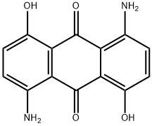 1,5-ジアミノ-4,8-ジヒドロキシアントラキノン 化学構造式