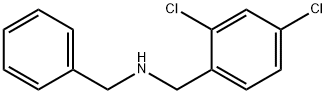 N-ベンジル-1-(2,4-ジクロロフェニル)メタンアミン HYDROCHLORIDE 化学構造式