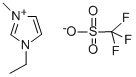 1-Ethyl-3-methylimidazolium trifluoromethanesulfonate Structure