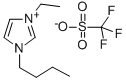 1-丁基-3-甲基咪唑三氟甲烷磺酸酯 结构式